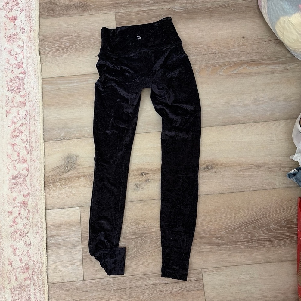 lululemon athletica Black Velvet Leggings